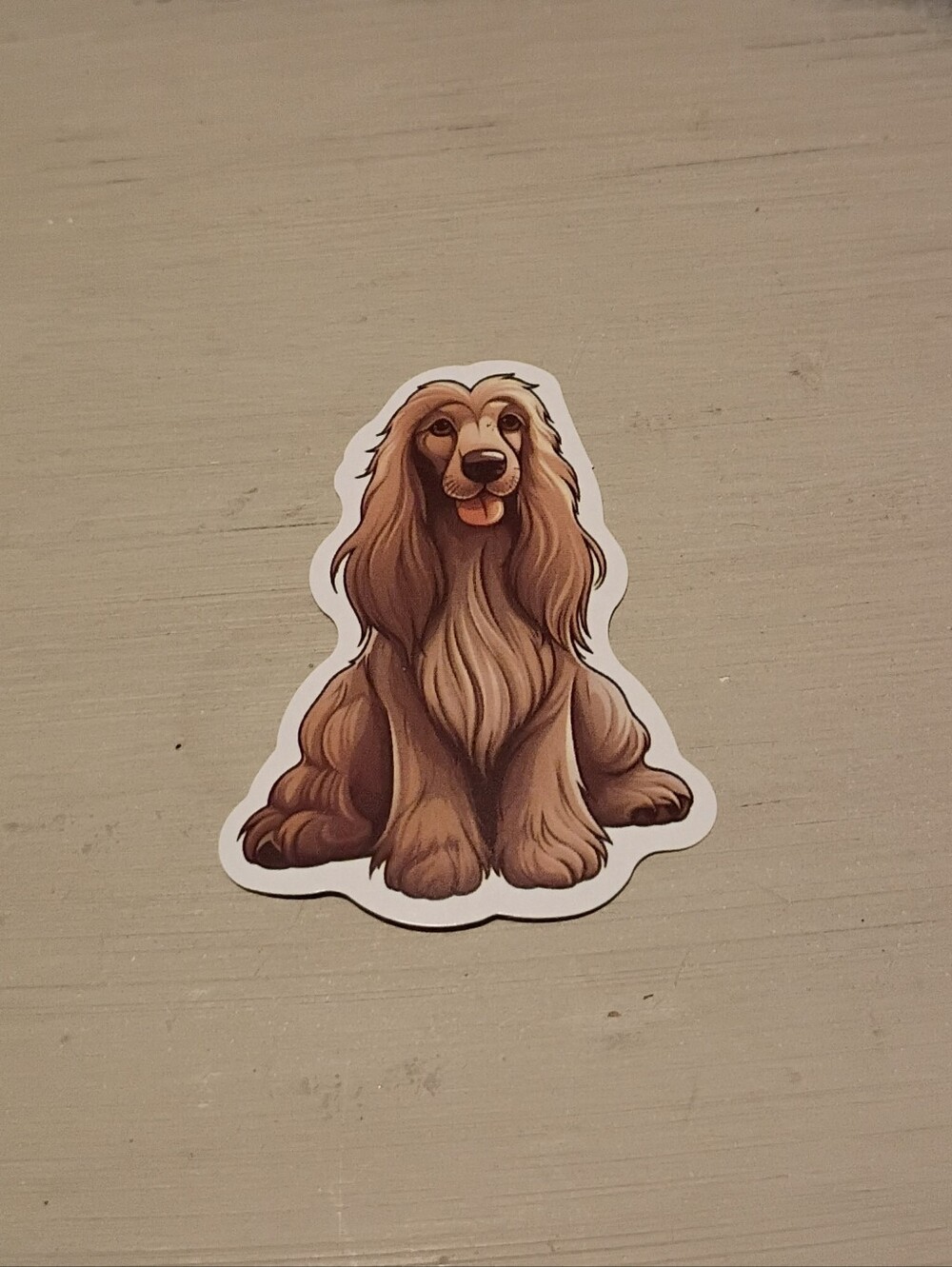 10/$10 Stickers Decal - Afghan Hound Dog Kawaii Animal Sticker - Brand New